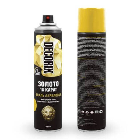 Эмаль акриловая Золото 18 Карат Decorix / Декорикс