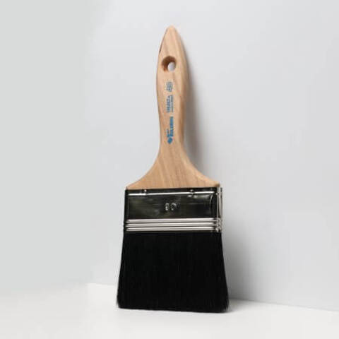 Кисть профессиональная, универсальная черная щетина Boldrini / Болдрини