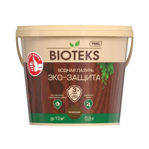 Водная лазурь для древесины Bioteks / Биотекс Эко-защита