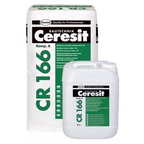 Гидроизоляционная масса двухкомпонентная Ceresit CR 166 / Церезит CR 166