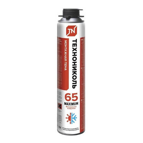 Пена монтажная профессиональная всесезонная Технониколь 65 Maximum / Максимум