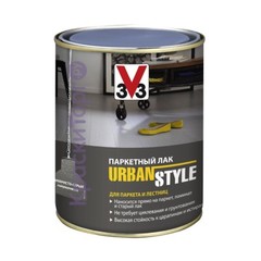 Лак паркетный V33 Urban Style полуматовый / В33 Урбан Стайл