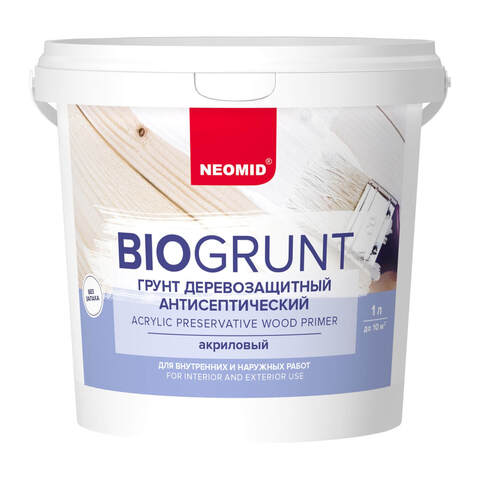 Грунт деревозащитный антисептический Neomid BioGrunt / Неомид БиоГрунт