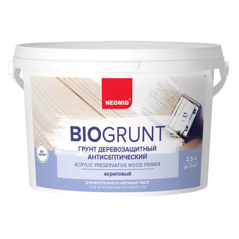 Грунт деревозащитный антисептический Neomid BioGrunt / Неомид БиоГрунт