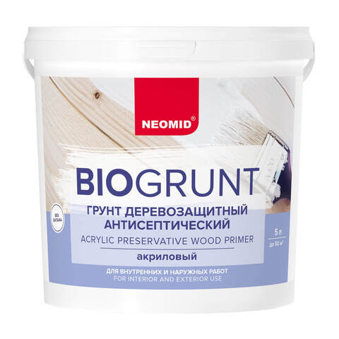 Грунт деревозащитный антисептический Neomid BioGrunt / Неомид БиоГрунт
