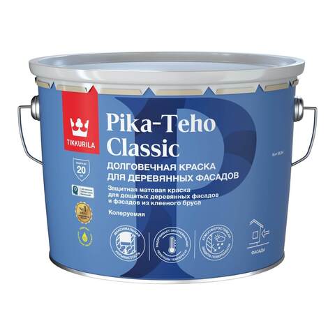 Краска для деревянных фасадов Tikkurila Pika-Teho Classic / Тиккурила Пика-Техо Классик