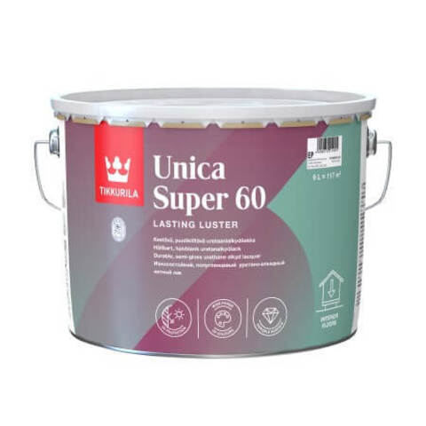 Лак яхтный Tikkurila Unica Super 60 / Тиккурила Уника Супер 60 полуглянцевый