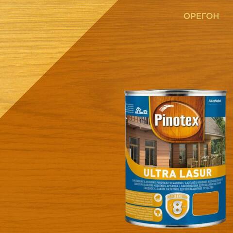 Лазурь для наружных работ Pinotex Ultra Lasur / Пинотекс Ультра Лазурь