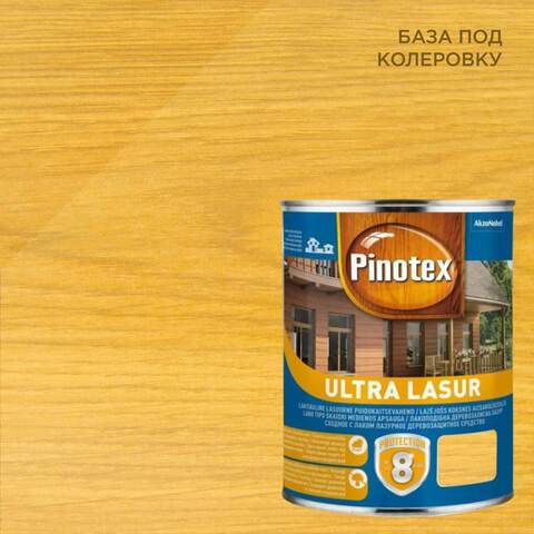 Лазурь для наружных работ Pinotex Ultra Lasur / Пинотекс Ультра Лазурь