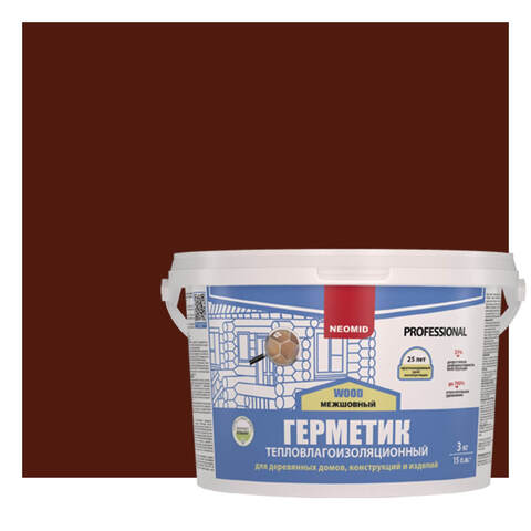 Герметик шовный для срубов Neomid Wood Professional / Неомид Теплый Дом