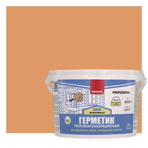 Герметик шовный для срубов Neomid Wood Professional / Неомид Теплый Дом