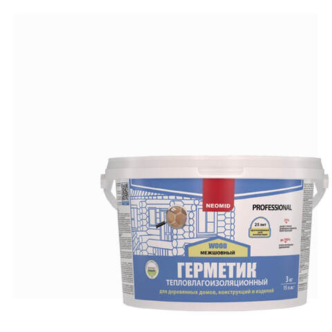 Герметик шовный для срубов Neomid Wood Professional / Неомид Теплый Дом