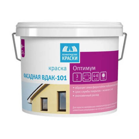 Краска фасадная ВДАК-101 Ленинградские Краски Оптимум
