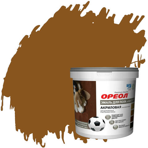 Эмаль для пола акриловая Ореол