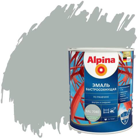Грунт-эмаль быстросохнущая по ржавчине Alpina / Альпина