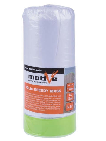 Пленка защитная с клейкой зеленой лентой Motive / Мотив