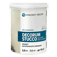 Декоративная штукатурка Vincent Decor Decorum Stucco Multieffet / Винсент Декор