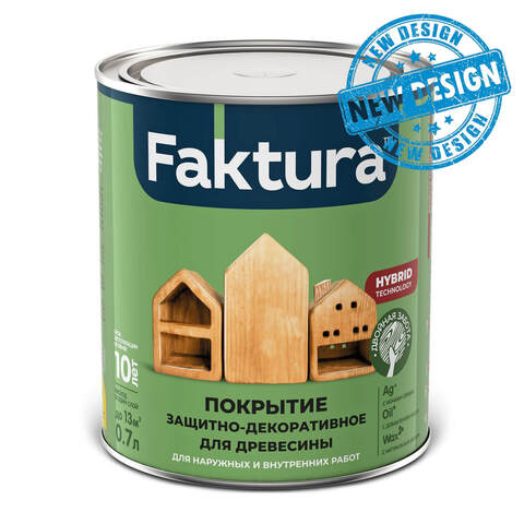 Антисептик для деревянных фасадов Faktura / Фактура глянцевый