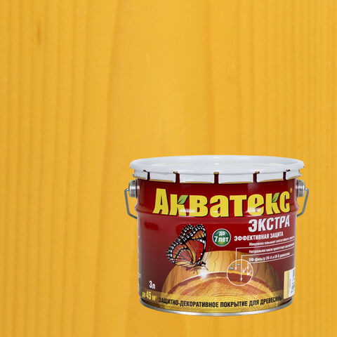 Защитно-декоративное покрытие для древесины Акватекс Экстра