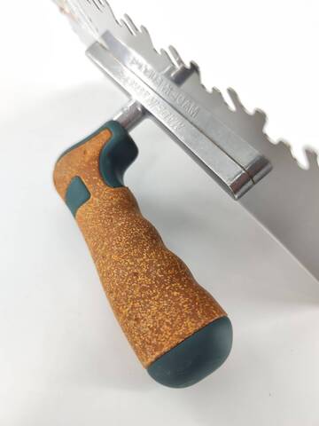 Кельма плиточника, зуб снежинка с ручкой пробка Olejnik Natural Cork / Олейник