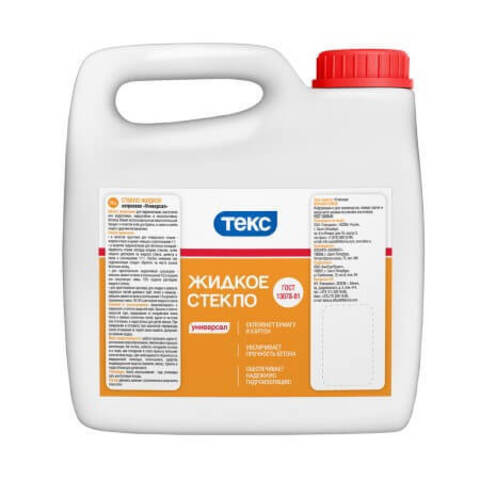 Стекло жидкое для бетона Текс Универсал ГОСТ 13078-81