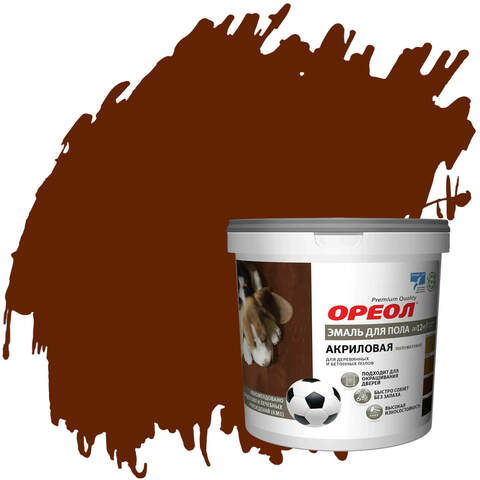 Эмаль для пола акриловая Ореол