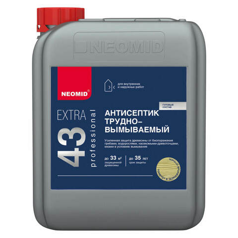 Антисептик трудновымываемый Neomid 43 Extra / Неомид Экстра