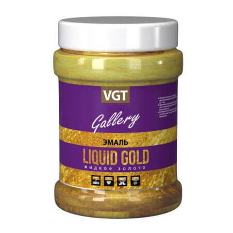 Эмаль перламутровая VGT Gallery Жидкий Металл / ВГТ
