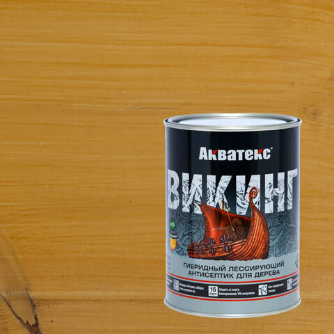 Антисептик лессирующий гибридный для дерева Акватекс Викинг