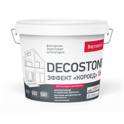 Декоративная штукатурка короед Bayramix Decostone / Байрамикс Декостоун