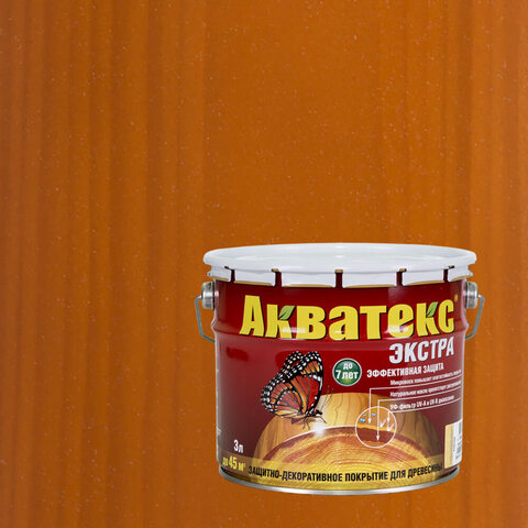 Защитно-декоративное покрытие для древесины Акватекс Экстра