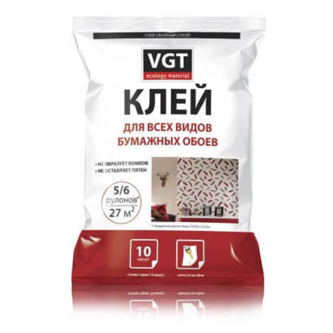 Клей для всех видов бумажных обоев VGT / ВГТ