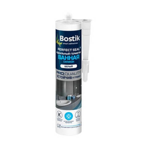Герметик силиконовый для ванной Bostik Perfect Seal / Бостик
