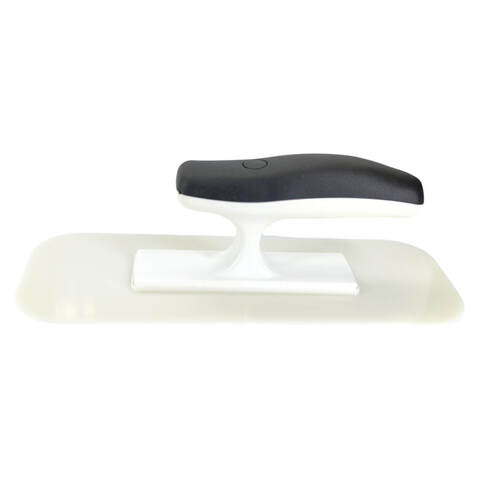 Кельма венецианская пластиковая овальная мягкая белая со сточенными краями STMDecor D1147HR/СТМДекор