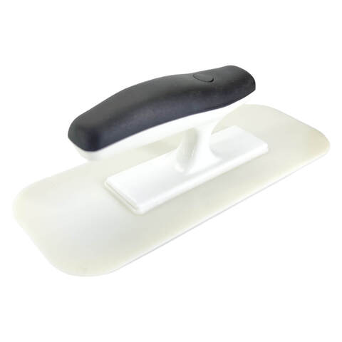 Кельма венецианская пластиковая овальная мягкая белая со сточенными краями STMDecor D1147HR/СТМДекор