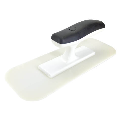 Кельма венецианская пластиковая овальная мягкая белая со сточенными краями STMDecor D1147HR/СТМДекор