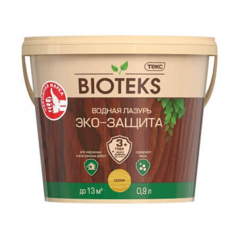 Водная лазурь для древесины Bioteks / Биотекс Эко-защита