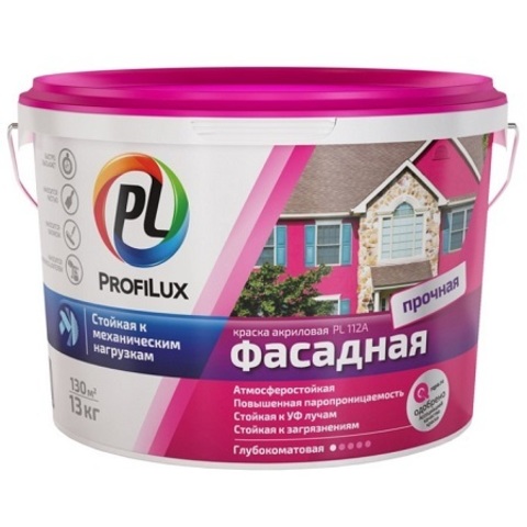 Краска фасадная акриловая ProfiLux PL-112А / Профилюкс