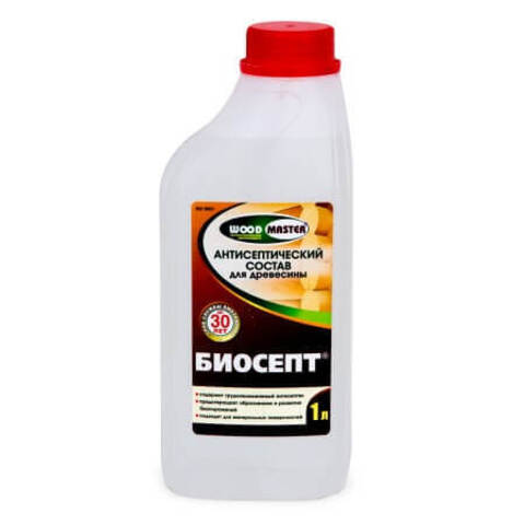 Состав антисептический пропиточный для древесины Woodmaster Биосепт / Вудмастер