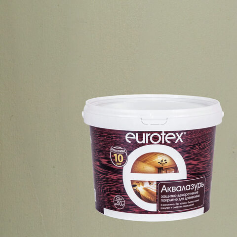 Лак защитно-декоративный для дерева Eurotex / Евротекс Аквалазурь