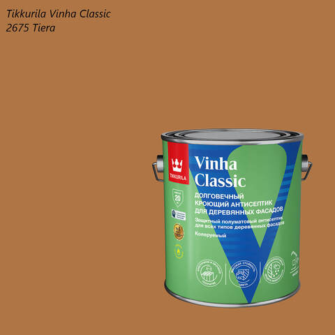 Кроющий антисептик для деревянных фасадов Tikkurila Vinha Classic / Тиккурила Винха Классик