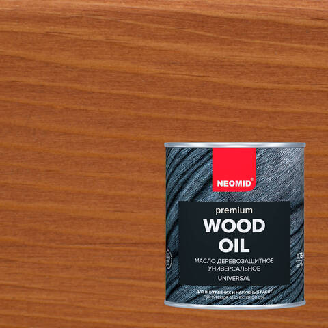 Масло деревозащитное с воском Neomid Premium / Неомид Премиум