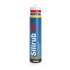 Герметик силиконовый нейтральный Soudal Silirub 2 F / Соудал