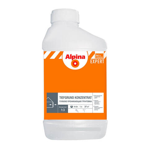 Грунт-концентрат глубокого проникновения Alpina Expert Tiefgrund Konzentrat / Альпина Эксперт