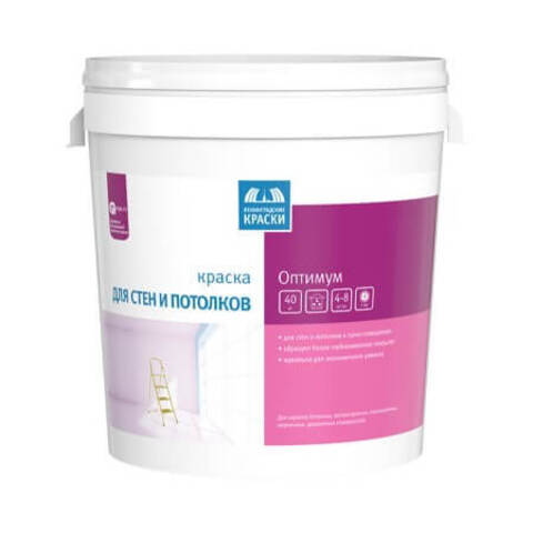 Краска для стен и потолков Ленинградские Краски Оптимум