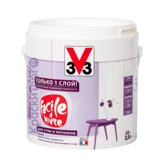 Краска однослойная для стен и потолков V33 Facile а Vivre / В33