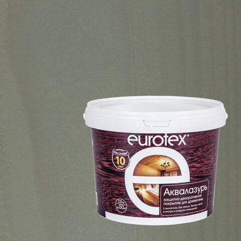 Лак защитно-декоративный для дерева Eurotex / Евротекс Аквалазурь
