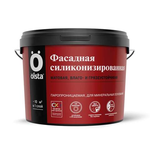 Краска фасадная силиконизированная Olsta / Ольста