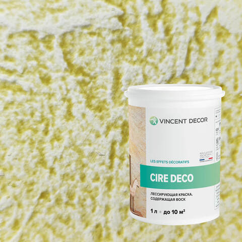 Краска декоративная лессирующая с воском Vincent Decor Cire Deco / Винсент Декор Сир Деко