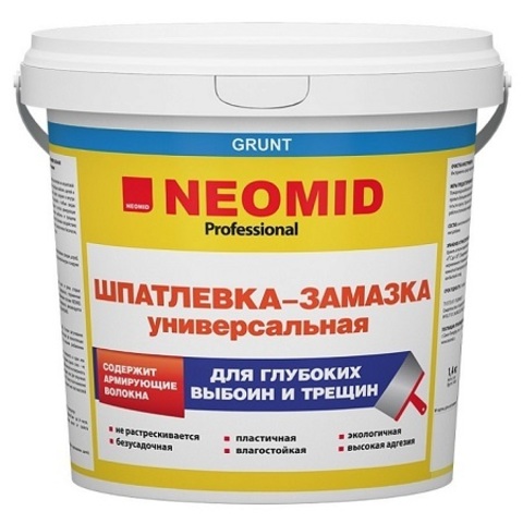 Шпатлевка-замазка универсальная для выбоин и трещин Neomid / Неомид